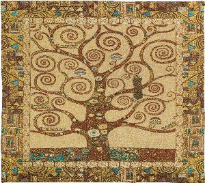 Phot of Tree Of Life By Gustav Klimt Wall Tapestry 2