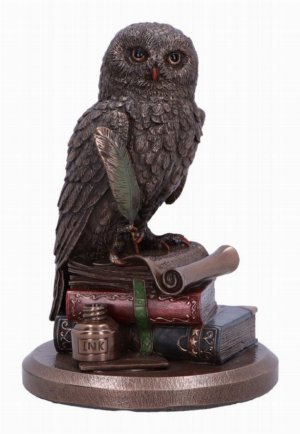 Photo #1 of product D6816B24 - An Owl's Tale Bronze Figurine