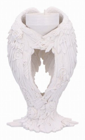 Photo #1 of product B6615B24 - Floral Angel Wings Tea Light Candle Holder