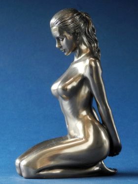 Photo of Composure Bronze Nude Female Figurine