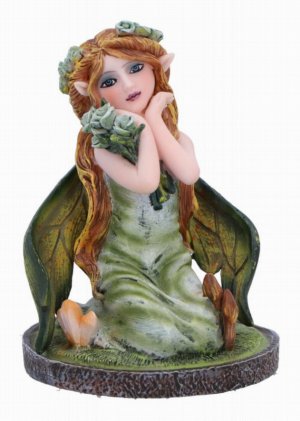 Photo #1 of product D6784B24 - Clover Green Crystal Fairy Figurine