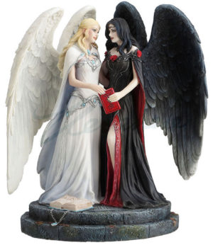 Photo of Dark and Light Angel Figurine (James Ryman)