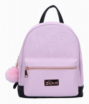 Photo #1 of product C6806B24 - Disney Stitch and Angel Backpack in Baby Pink