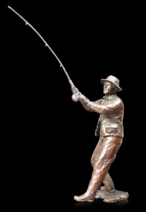 Photo of Fly Fishing Bronze Figurine (Limited Edition) Michael Simpson