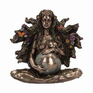 Photo #1 of product D6168W2 - Gaea Mother of all Life Bronze Figurine 18cm