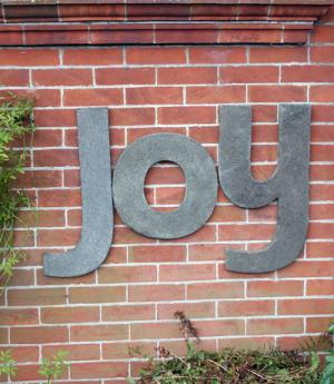 Photo of JOY Wall Plaque (Set of Three Large Stone Letters)