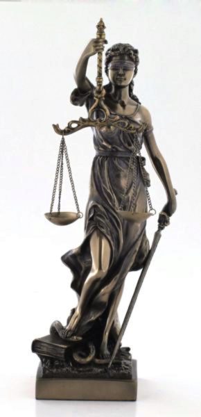 Photo of Lady Justice Bronze Figurine 33 cm