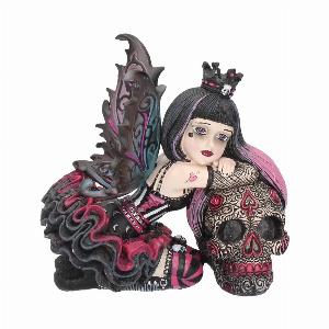 Photo #1 of product B2771G6 - Little Shadows Lolita Figurine Gothic Fairy and Sugar Skull Ornament
