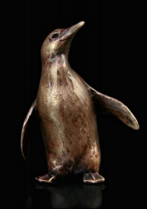 Photo of Penguin Standing Bronze Miniature (Butler and Peach)