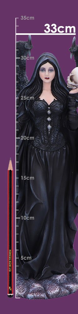 Photo #2 of product D7117B25 - Requiem Dark Gothic Angel Figurine