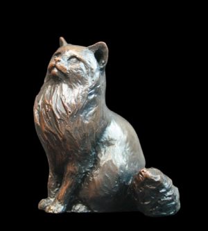 Photo of Small Long Haired Cat Figurine (Limited Edition) Michael Simpson