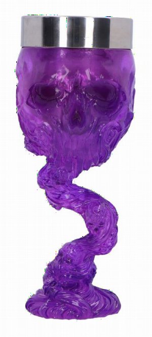 Photo #1 of product B6823B24 - Soul Spirit Clear Purple Skull Goblet