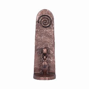 Photo #1 of product B6193W2 - Exclusive Bronze Spiral Goddess Incense Holder 23.5cm