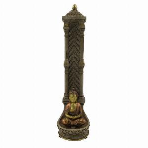 Photo #1 of product U3869K8 - Temple of Peace Buddha Incense Holder pagoda tower