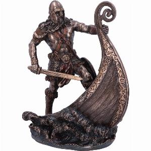 Viking Shieldmaiden Bronze Finished Statue Norse Mythology 