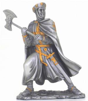 Photo of Crusader with Axe Pewter Figurine