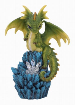 Photo #1 of product U6704A24 - Crystal Peak Dragon Illuminating Figurine 18cm