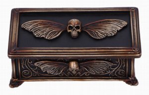 Photo #1 of product U7038M25 - Death's Head Treasure Ornamental Box