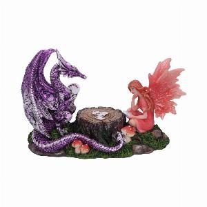 Photo #1 of product U5498T1 - Dragon's Hand Dragon and Fairy Playing Card Figurine