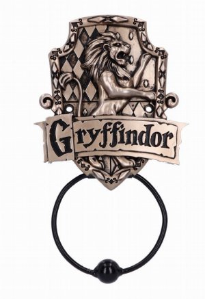 Photo #1 of product B6306X3 - Officially Licensed Harry Potter Gryffindor Crest Door Knocker Bronze 24.5cm