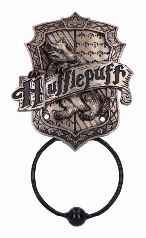Photo #1 of product B6308X3 - Officially Licensed Harry Potter Bronze Hufflepuff Door Knocker 24.5cm