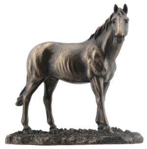 Photo of Horse Standing Bronze Figurine