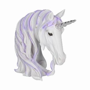 Photo #1 of product C0686B4 - Jewelled Magnificence Small White Unicorn Bust Ornament