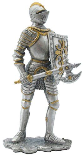 Photo of Knight with Battleaxe circa 1555 Pewter Figurine