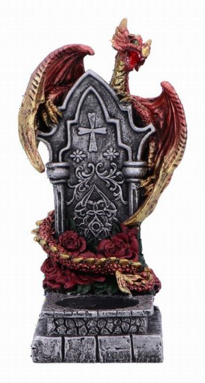 Photo #1 of product U7052M25 - Light of the Dragon Red Ornamental Tealight Holder