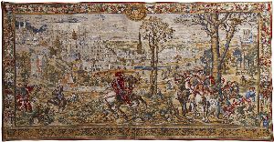 Phot of The Hunts of Maximilian Month of March Wall Tapestry
