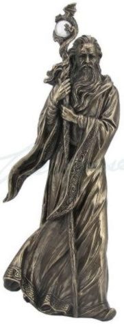 Photo of Merlin Bronze Figurine 28 cm