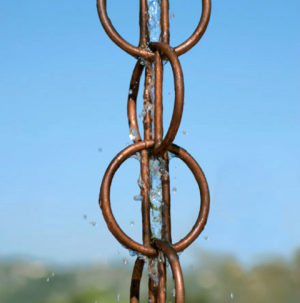 Photo of Rain Chain Ohm Copper Garden Ornament