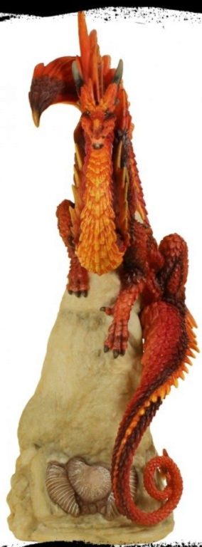 Photo of Ruby Sentinel Dragon Figurine (Andrew Bill) 27 cm