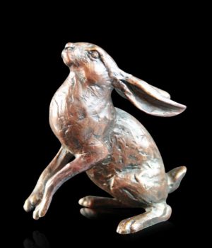 Photo of Small Hare Moongazer Bronze Figurine (Limited Edition) Michael Simpson