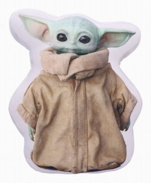 Photo #1 of product C6368X3 - Star Wars: The Mandalorian Grogu Soft to Touch Cushion 40cm