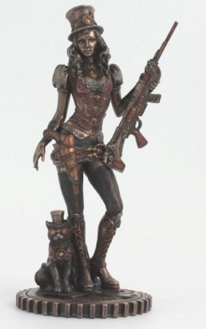 Photo of Steampunk Bounty Hunter Figurine Bronze