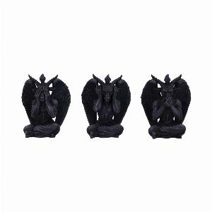 Photo #1 of product D5731U1 - Three Wise Baphomet Figurines 10.2cm