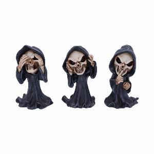 Photo #1 of product U5474T1 - Three Wise Reapers 11cm See No Hear No Speak No Evil Cartoon Grim Reapers