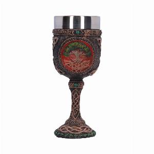 Photo #1 of product C1962F6 - Nemesis Now Celtic Tree Of Life Goblet Wine Glass 17.5cm