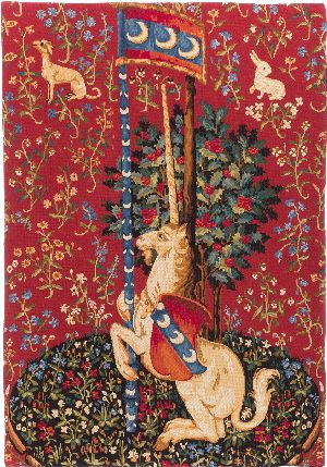 Phot of Unicorn Medieval Wall Tapestry