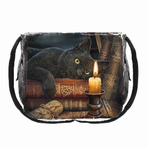 Photo #1 of product B3963K8 - Witching Hour Cat Messenger Bag by Lisa Parker