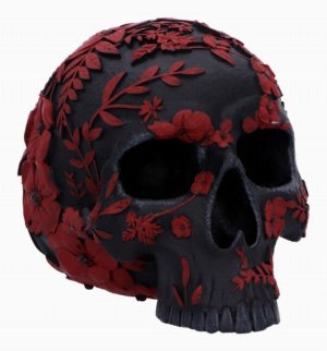 Photo #1 of product B6836C24 - Age of Opium Poppy Skull