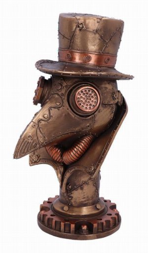 Photo #1 of product D5063R0 - Steampunk Beaky Plague Doctor Bust Figurine