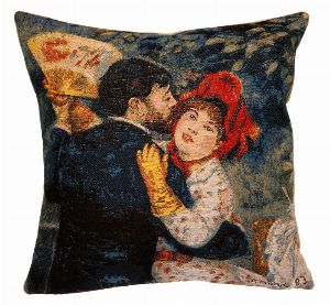 Phot of Dance in the Country by Pierre-Auguste Renoir Tapestry Cushion