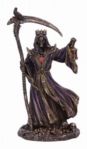 Photo #1 of product D6888C24 - Deathly Crown King Skeletal Reaper Figurine