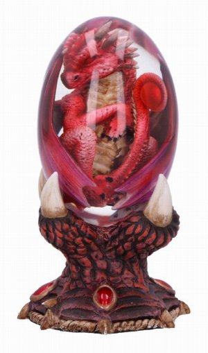 Photo #1 of product B6907C24 - Elemental Dragonlings - Fire Dragon in Clear Egg