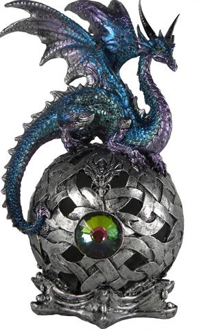 Photo of Eye Of Belgaroth Dragon on Orb Light Feature Figurine (Alator) 21 cm