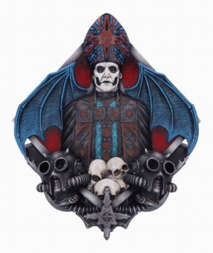 Photo #1 of product B6661B24 - Ghost Papa Emeritus IV Gothic Wall Plaque