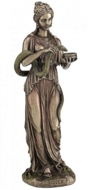 Photo of Hygieia Goddess of Health Bronze Figurine 27 cm