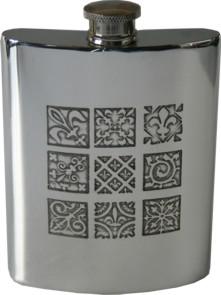 Photo of Medieval Design Pewter Hip Flask